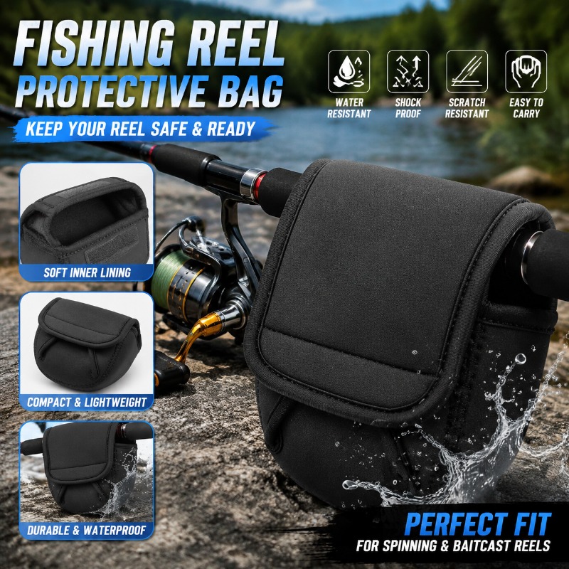 Reel Bag - Balıkçılık Makarası Koruyucu Kılıf Çantası, 500-8000